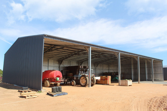 Open Front Machinery Shed