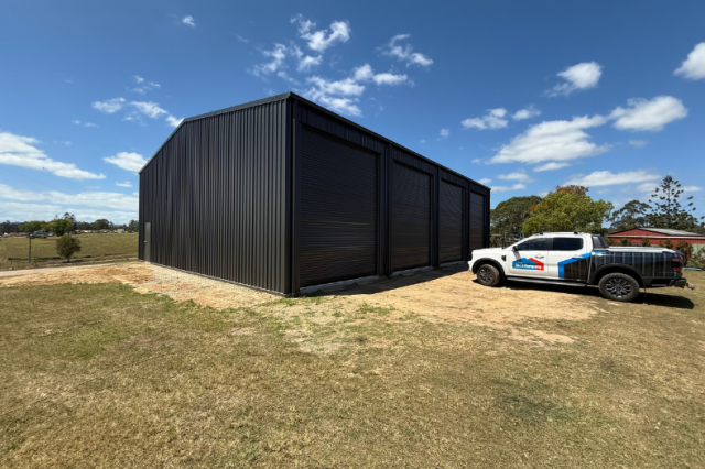 MONUMENT rural four bay shed sunshine coast the shed 41