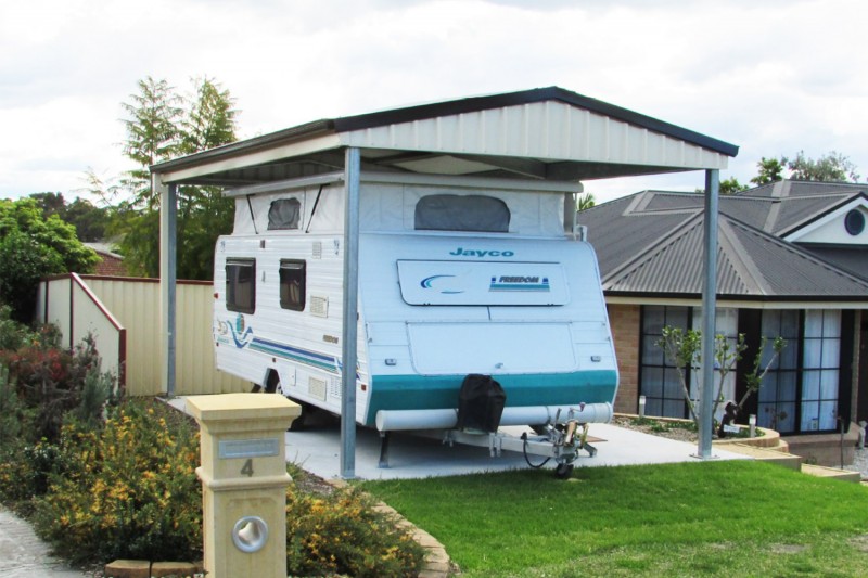 Caravan Cover Gable Roof with Infill