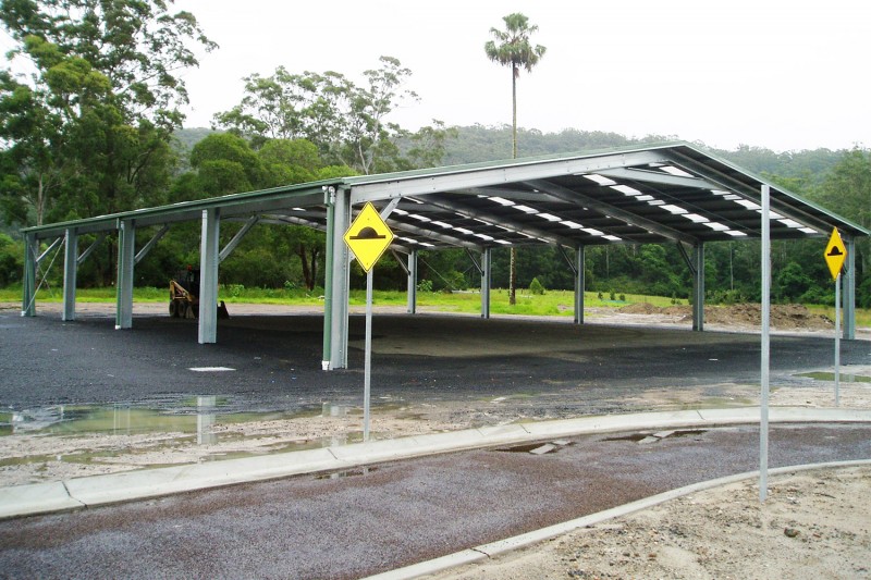 Commercial Cover roof only with skylight sheets