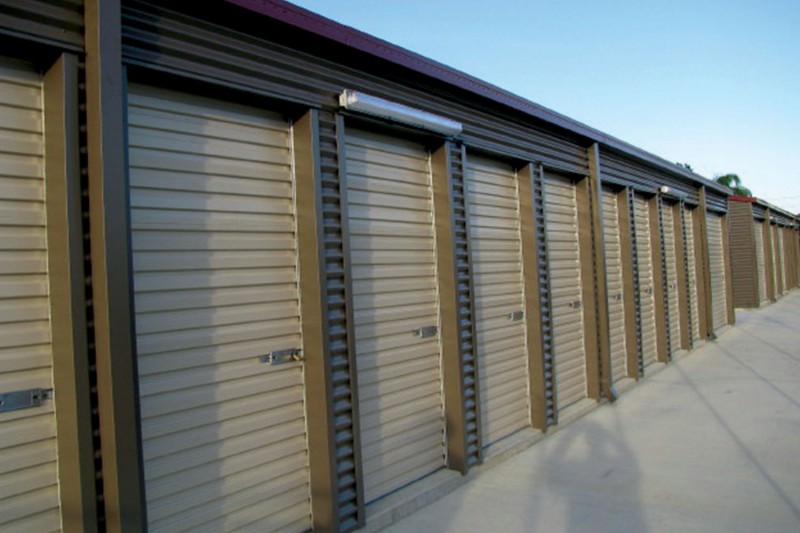Commercial Storage Sheds side by side bays