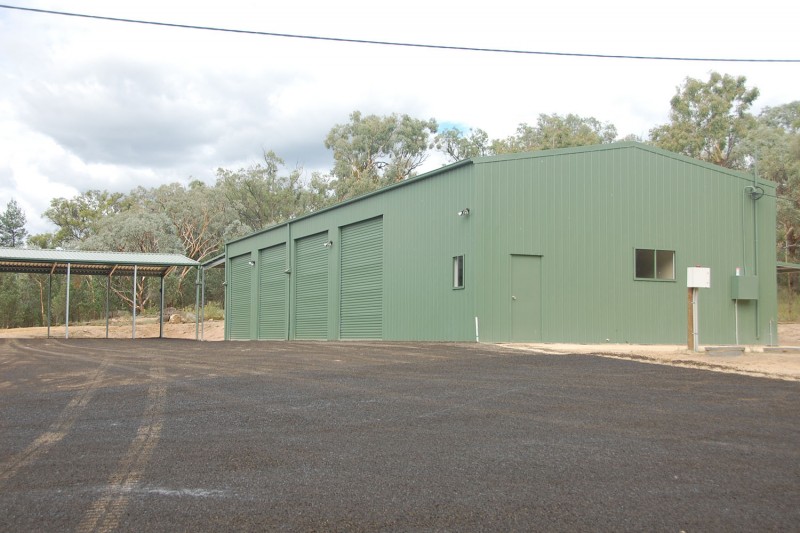 Commercial colorbond workshop shed