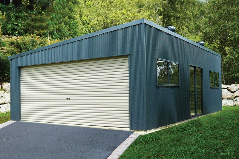 Double Garage with skillion roof