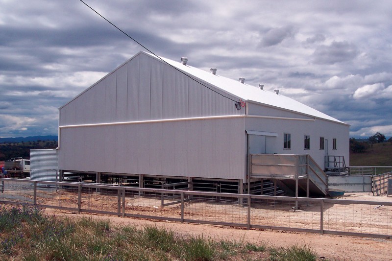 Gable roof shearing shed custom designs