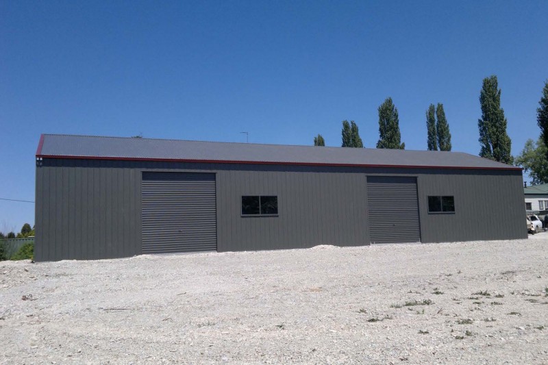 Large fully enclosed workshop shed