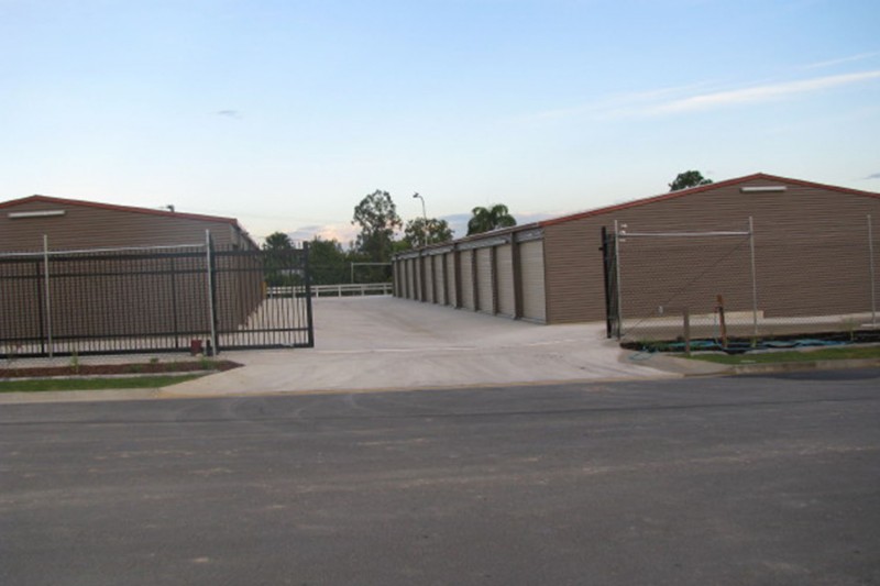 Large twin facing commercial storage sheds