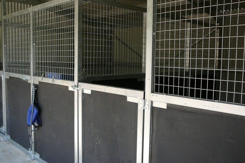 Open front horse stable shed client fitout
